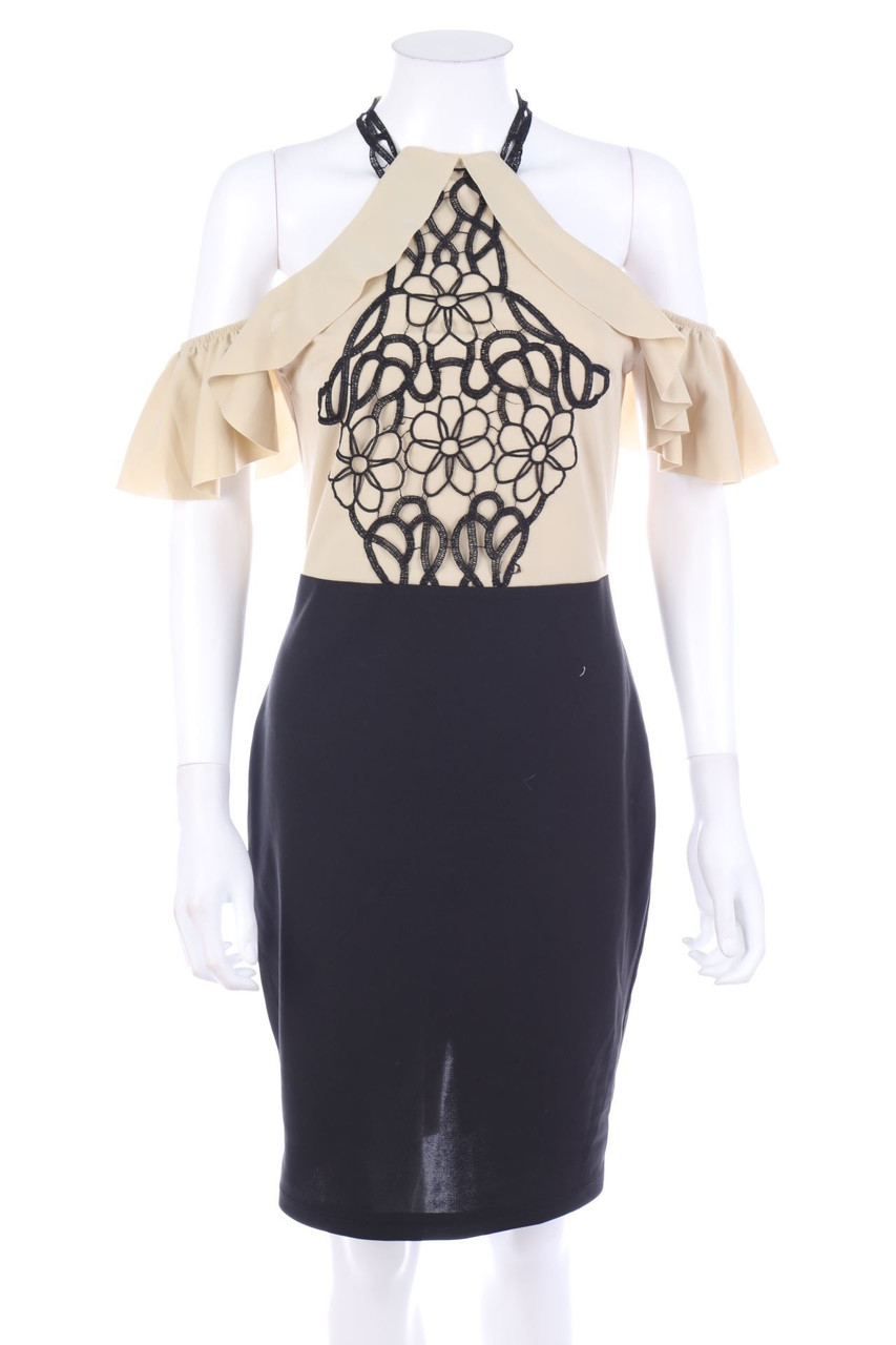 Ohne Label - Cold-Shoulder-Cocktailkleid - D 40