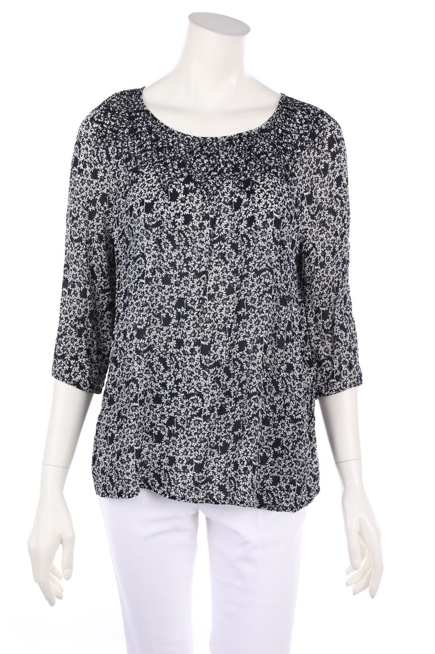 Marc O´Polo - Bluse mit 3/4-Ärmel mit Blumen-Print - D 38