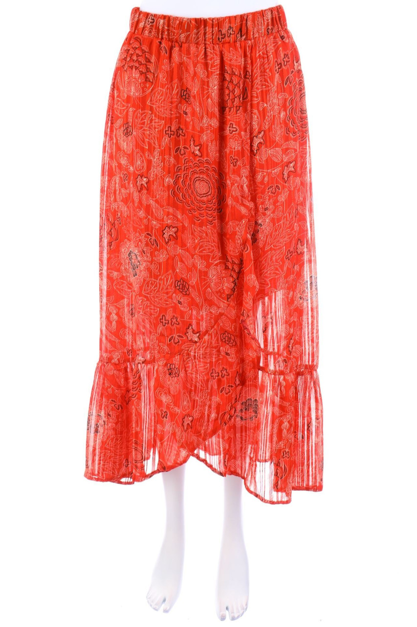 SARAH JOHN - Midirock mit Blumen-Print - L