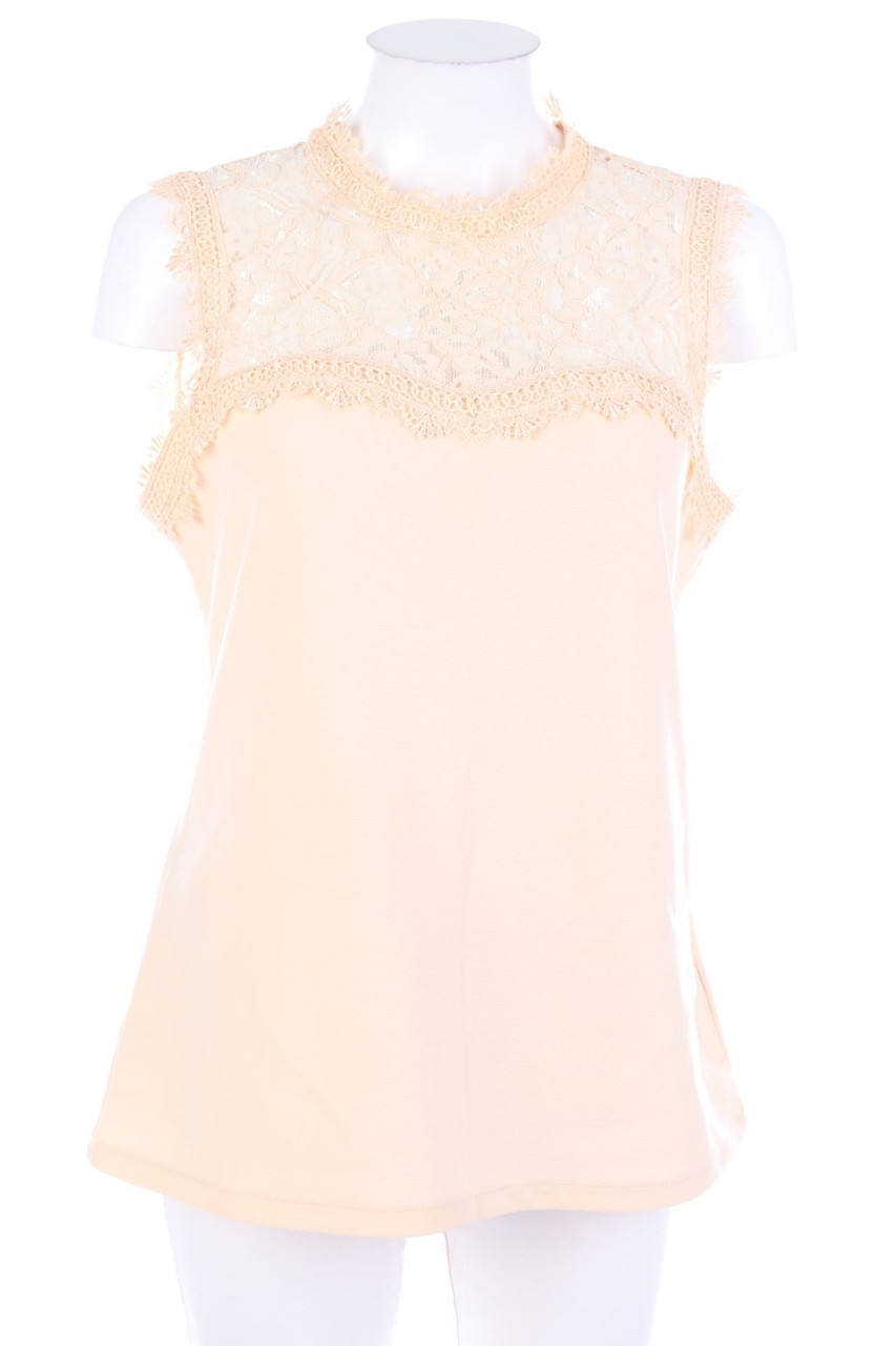 H&M - Blusentop mit Spitze - L