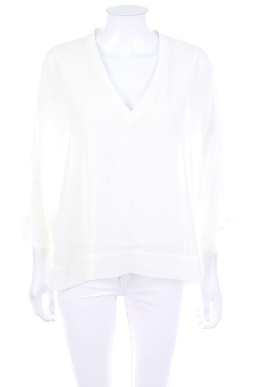 ZARA WOMAN - Bluse mit 3/4-Ärmel mit Batwing-Ärmeln - S