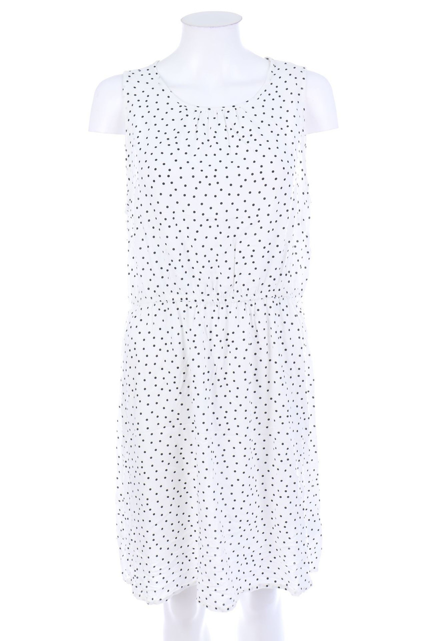 TESSENTIALS - Polka Dot-Kleid aus Viskose mit Tunnelzug - XXL