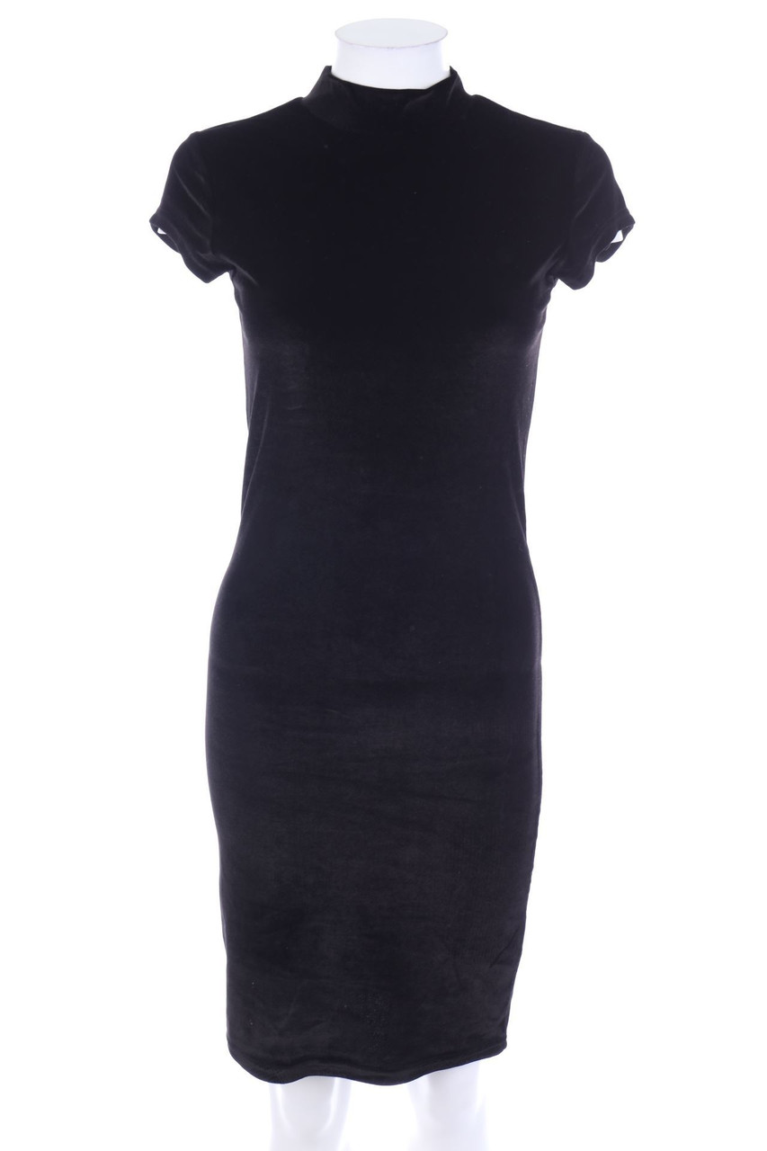 ICHI - Samt-Abendkleid mit Kragen - XS