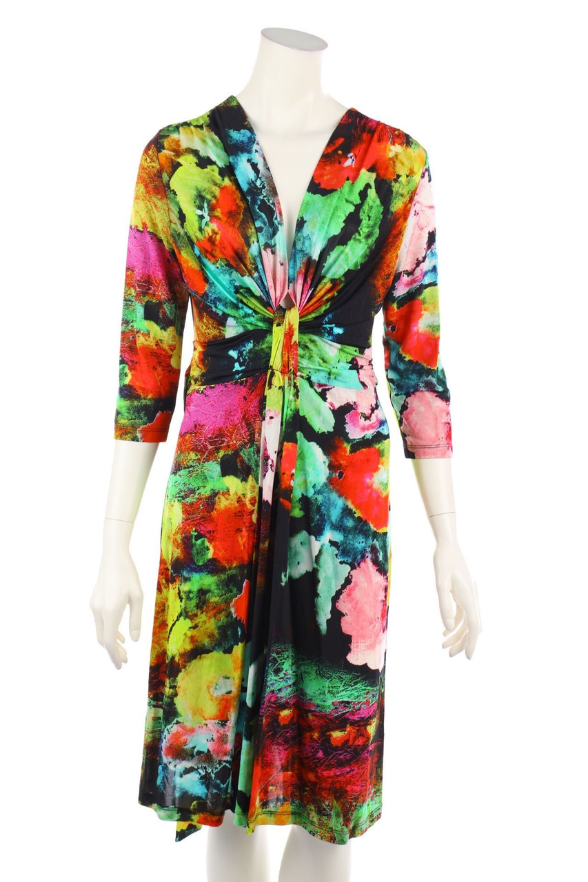 roccobarocco - Kleid mit Print - D 40