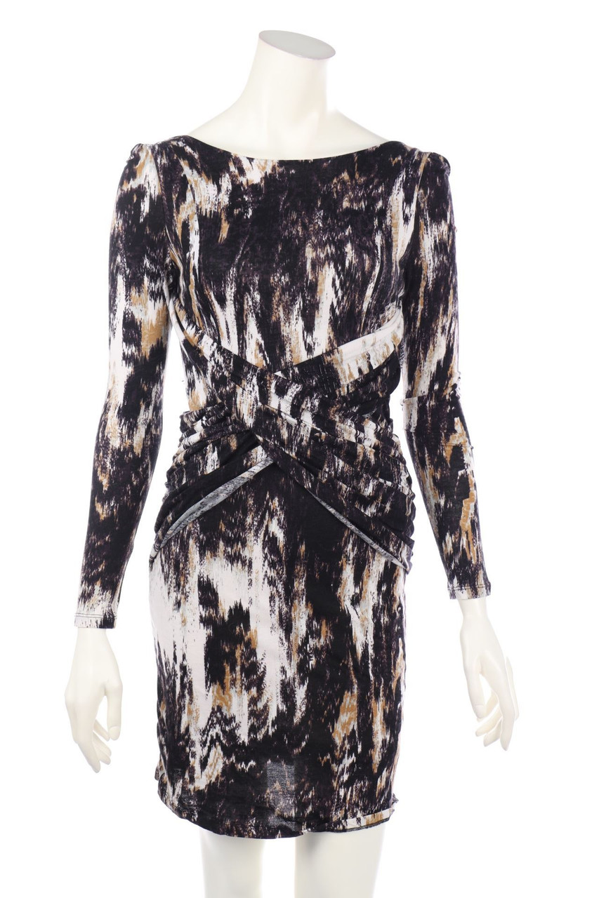 TIGER OF SWEDEN - Jersey-Kleid in Wickel-Optik mit tiefem Rückenausschnitt - M