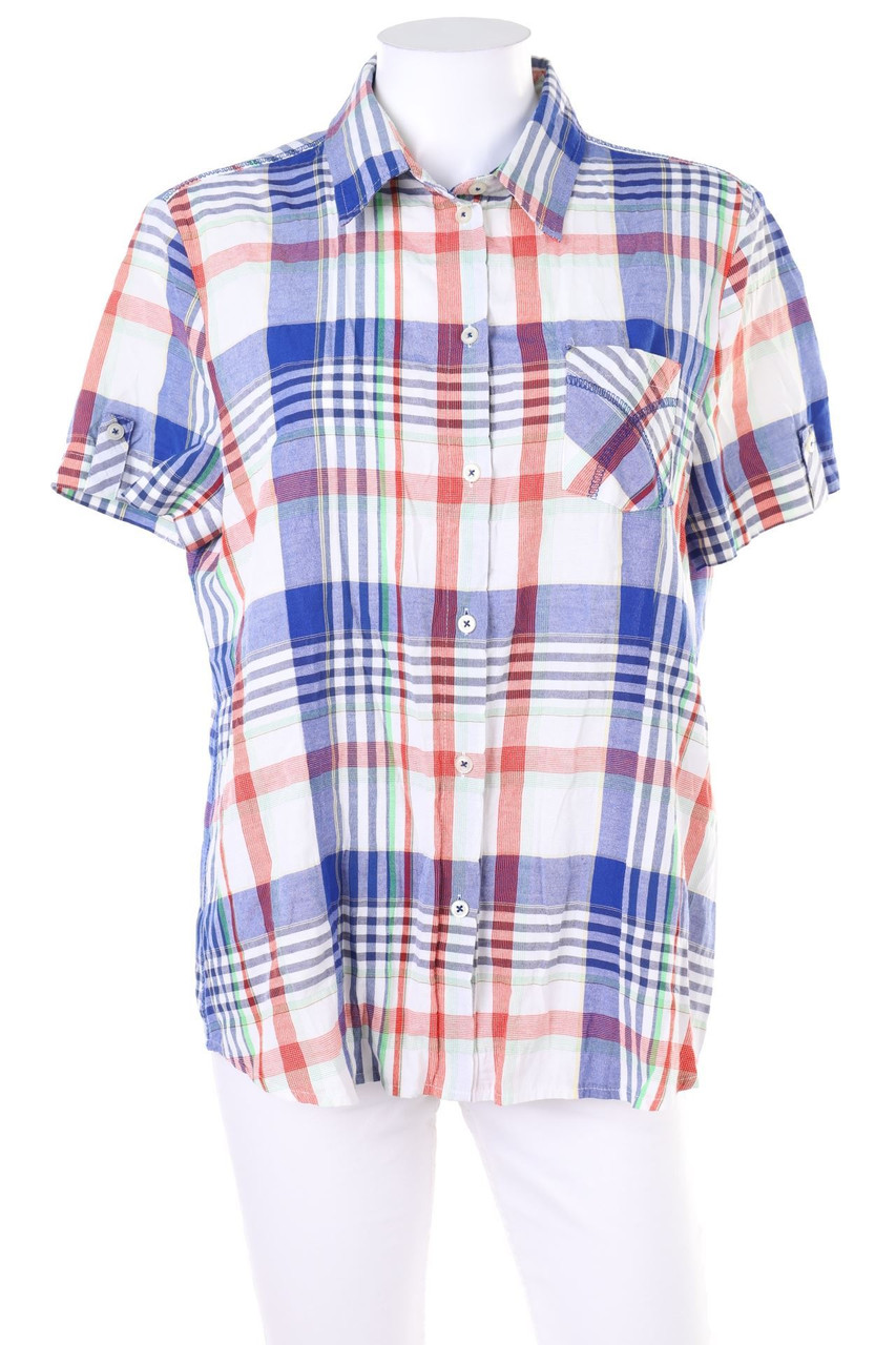 kate storm - Tartan-Hemd-Bluse mit kurzem Ärmel - D 40