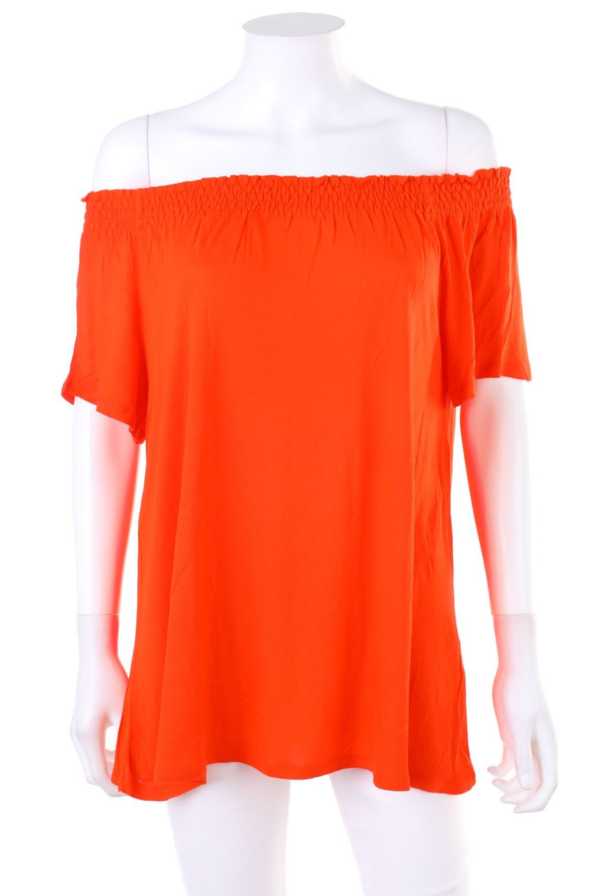 HALLHUBER - Carmen-Shirt mit Smok-Details - L