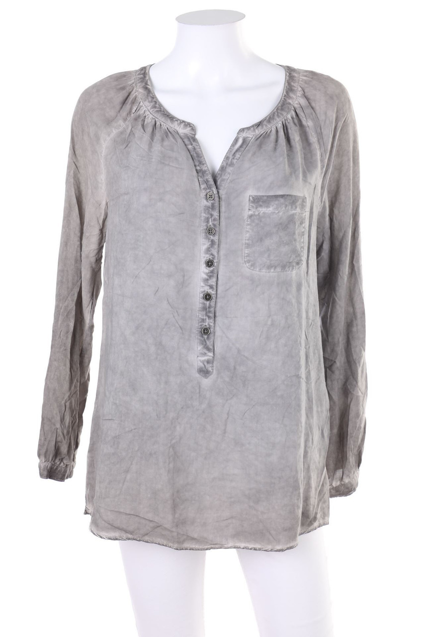 Street One - Garment Dyed-Bluse mit Roll-up-Manschette - D 38