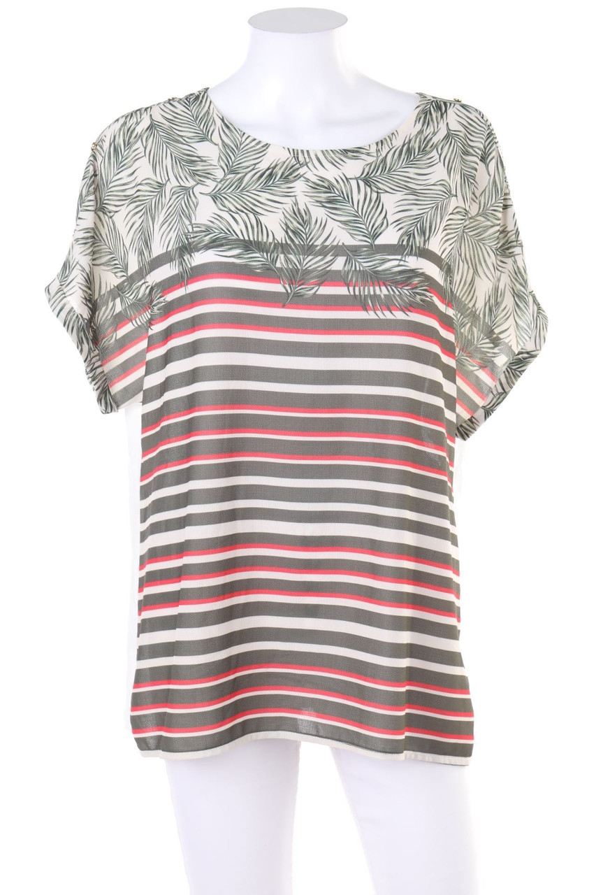 PUNT ROMA - Bluse mit Tropical Print - L