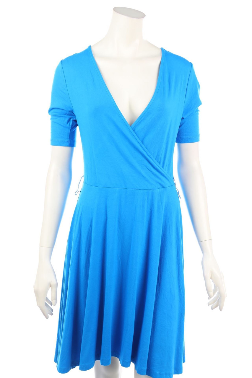 KAREN MILLEN - Kleid aus Jersey in Wickel-Optik - D 36