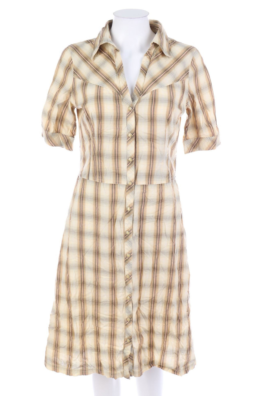 H&M - Blusenkleid mit Karo-Muster - D 38