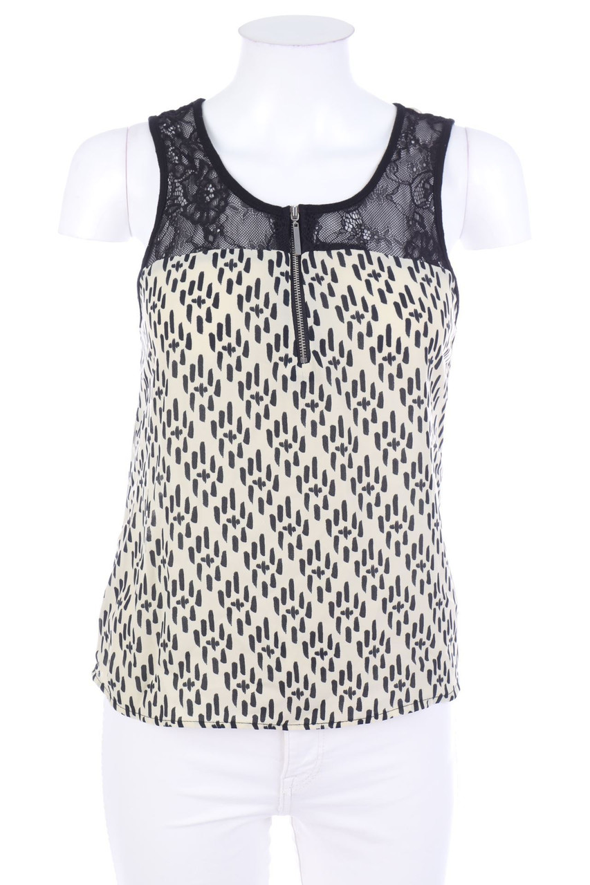 TALLY WEiJL - Blusentop mit Spitzen-Einsatz - D 34