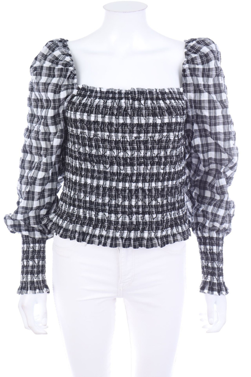 H&M - Bluse mit Karo-Muster - L