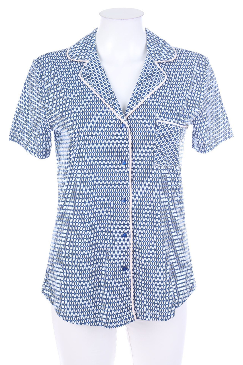 s.Oliver - Pyjama-Print-Hemd-Bluse mit kurzem Ärmel - D 32-34