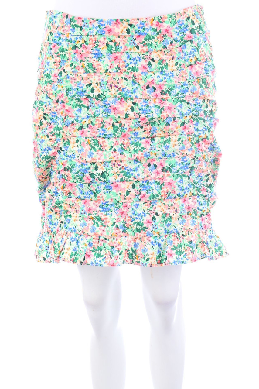 Ohne Label - Minirock mit Blumen-Print - D 36-38