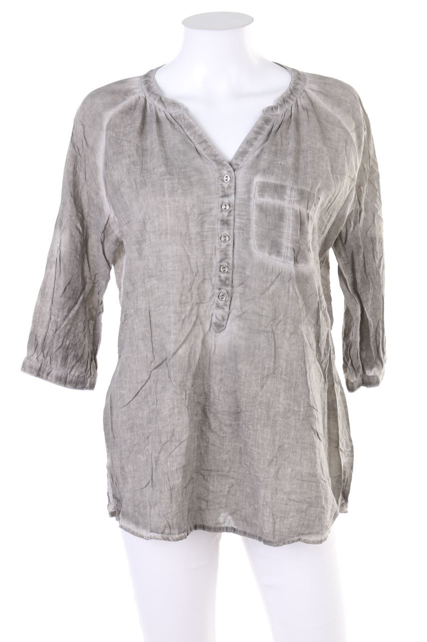 CANDA PREMIUM by C&A - Baumwoll-Bluse mit Häkelspitze - D 38