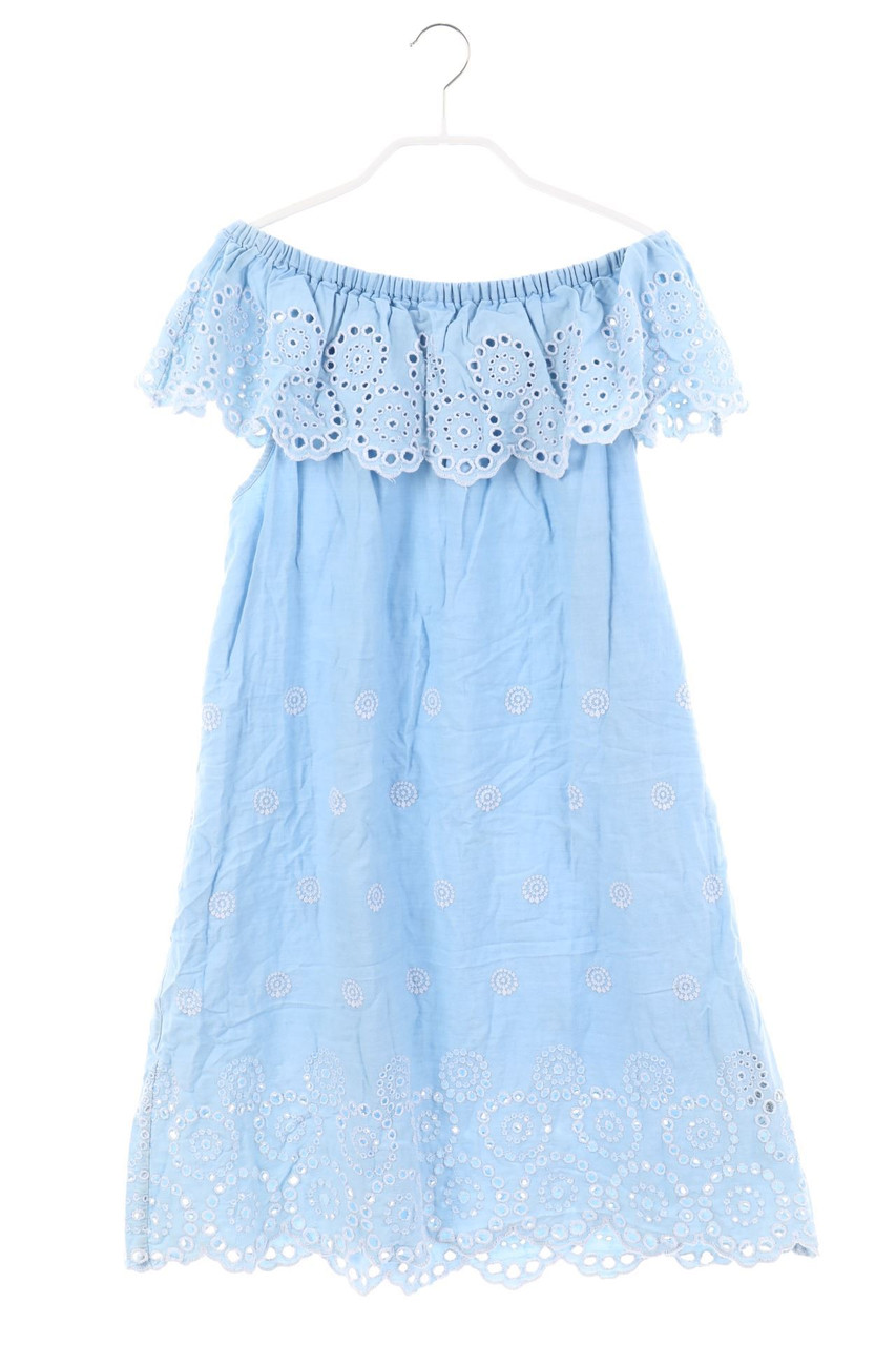 Zara Girls - Denim-Carmen-Kleid mit Stickereien - 164