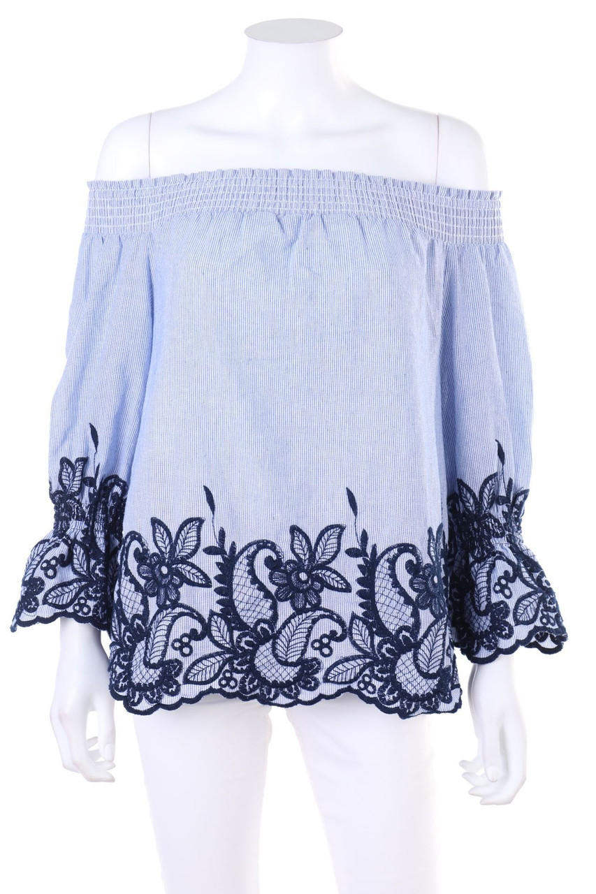 Yessica by C&A - Bluse mit 3/4-Ärmel mit Stickereien - D 34