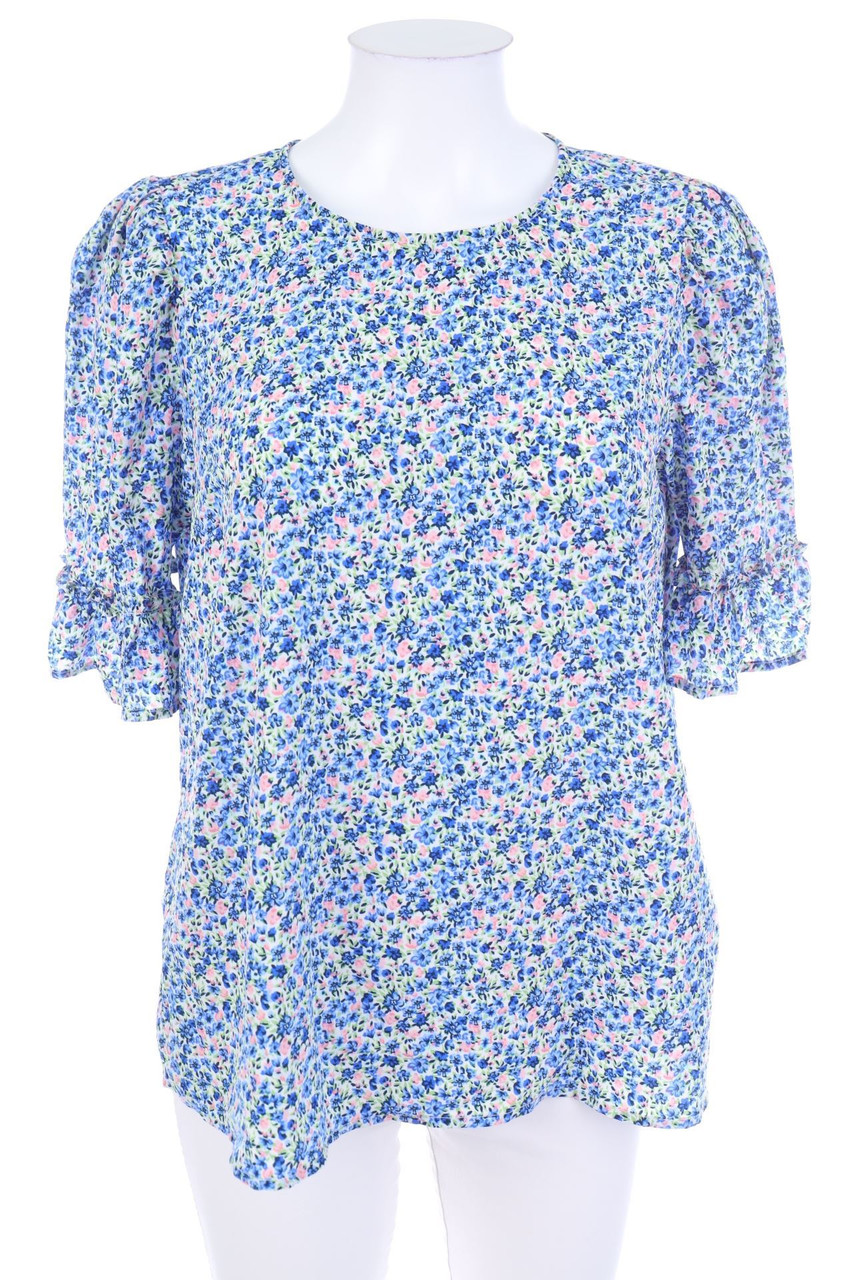 VERO MODA - Volant-Bluse mit Keyhole - L