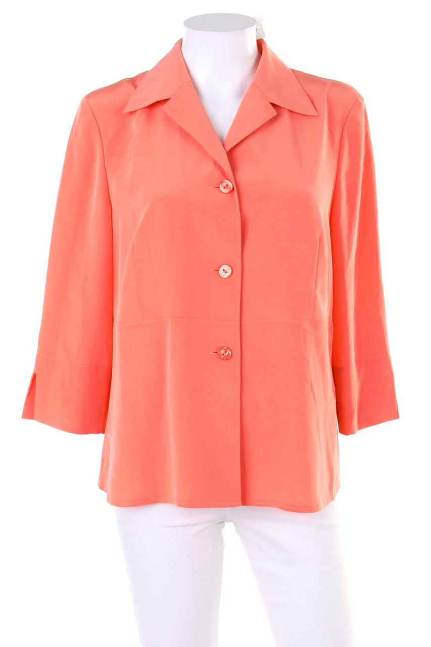 Lucia - Kurzarm-Bluse mit Kragen - D 40