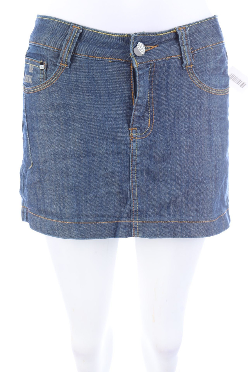 D*KLIC - Minirock mit Statement-Print - M