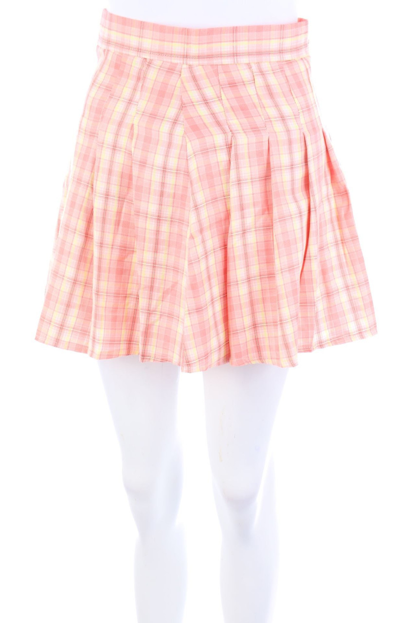 SHEIN - Tartan-Falten-Mini-Rock im Preppy Style - S