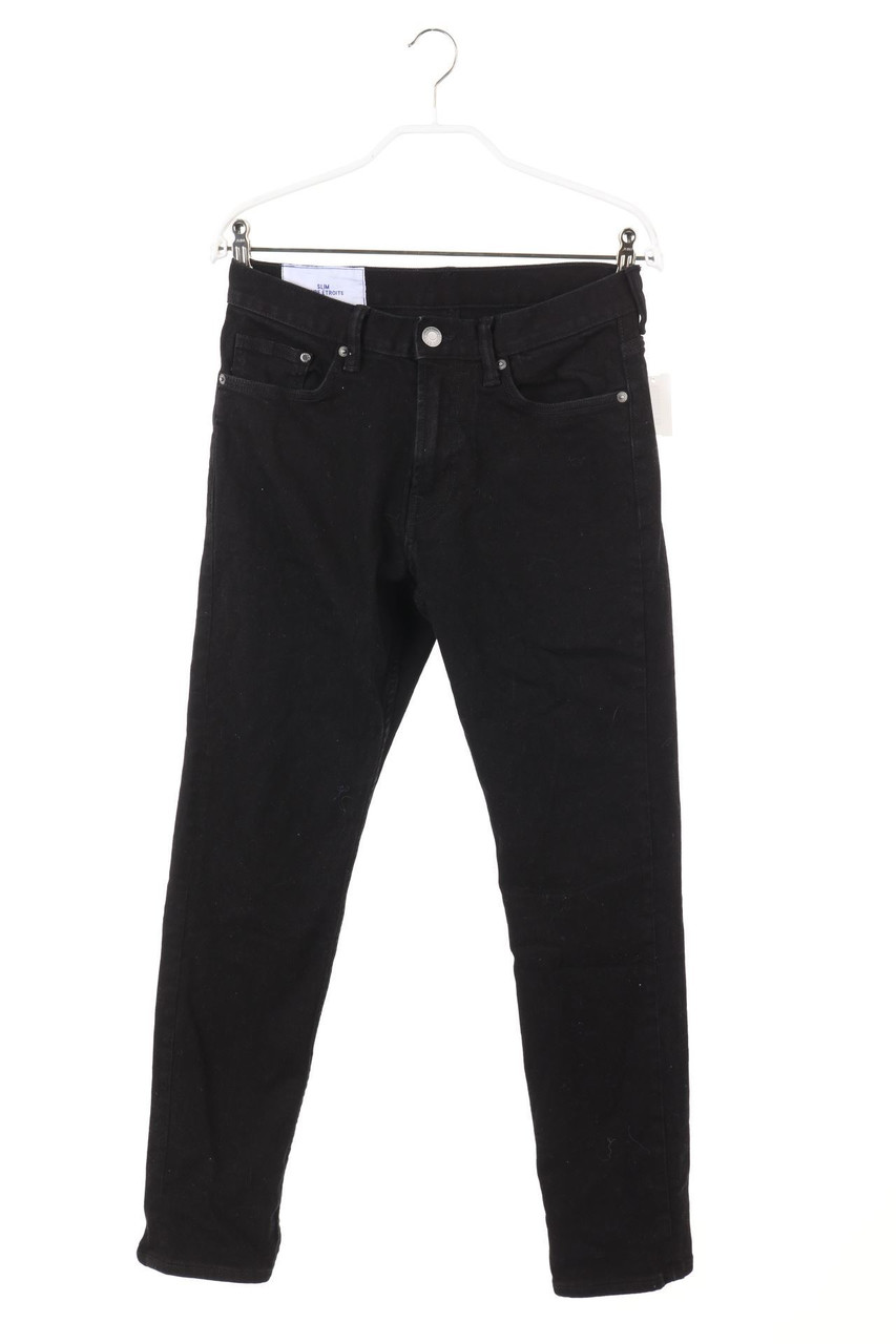 H&M &denim - Skinny-Jeans mit Logo-Knöpfen - W29