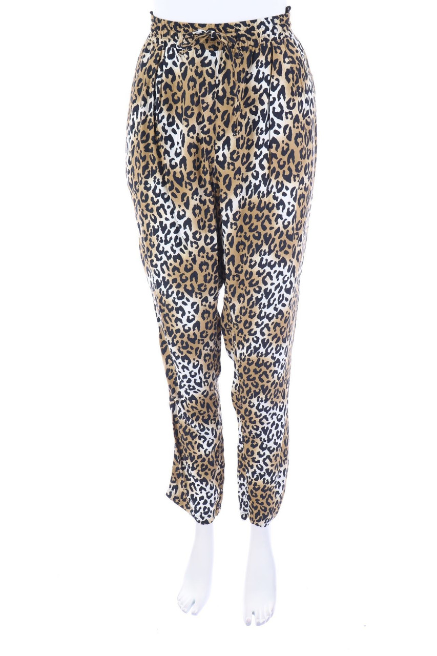 LAURA KENT - Jogger-Hose mit Leo-Print - D 36