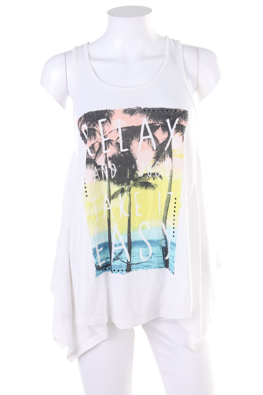 Ohne Label - Racerback-Top mit Print - D 36