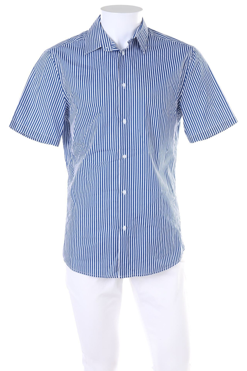 H&M - Kurzarm-Hemd mit Streifen - M