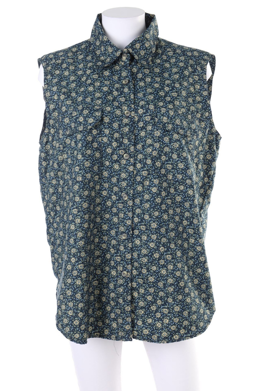 HOT SPORTSWEAR - ärmellose Hemd-Bluse mit Blumen-Print - D 42