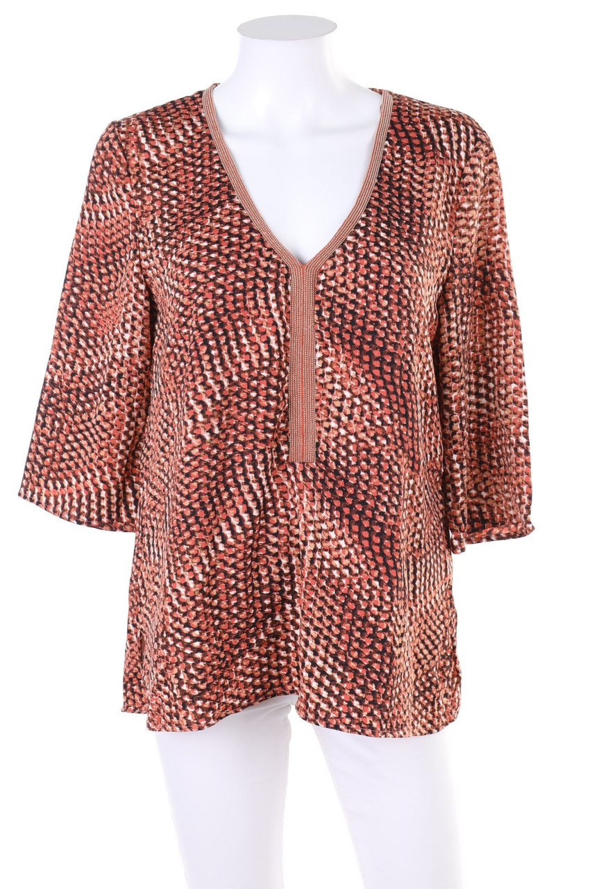 encuentro - Print-Bluse mit 3/4-Ärmel - D 38