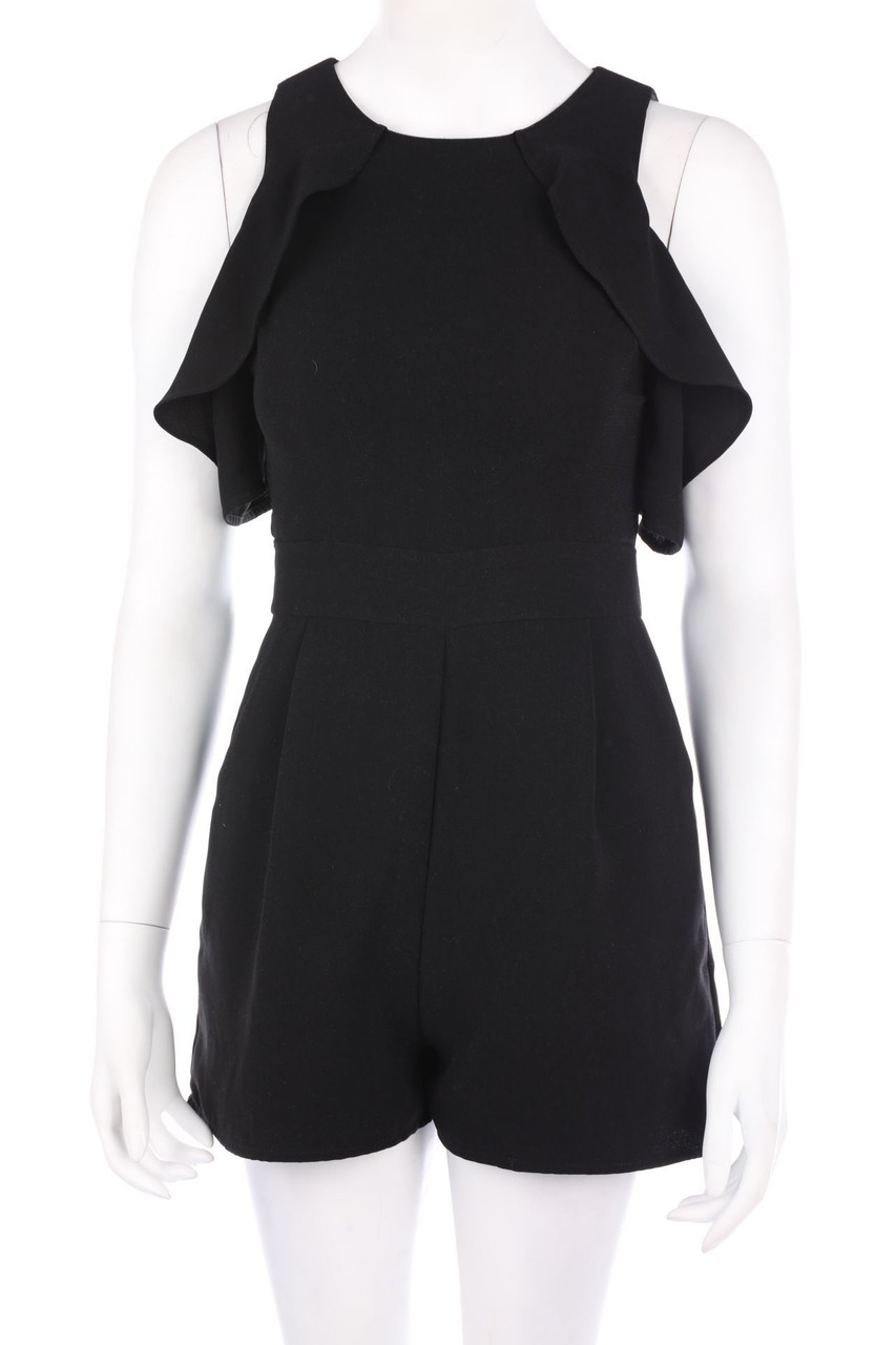 miami - Cold-Shoulder-Playsuit mit Volants - XS