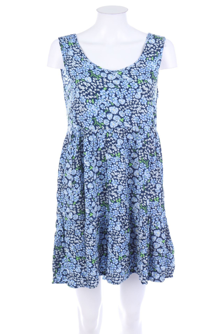 Chicorée - Minikleid mit Blumen-Print - M
