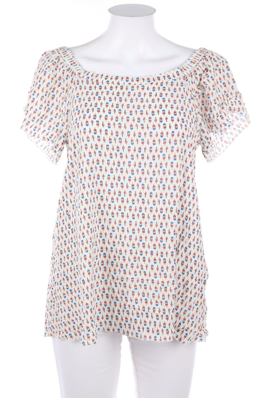 ESPRIT - Carmen-Bluse mit Print - D 38