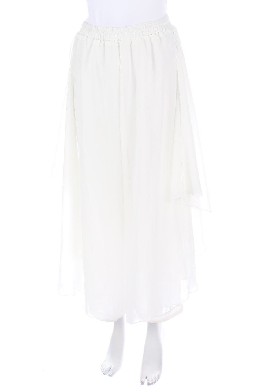 Ohne Label - Chiffon-Hosenrock im Layer Look - XS