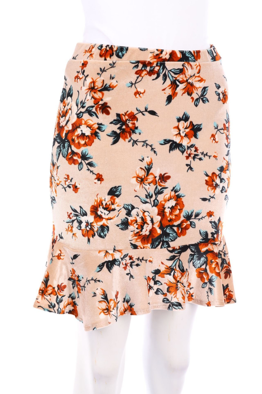 OVS - Minirock mit Blumen-Print - S