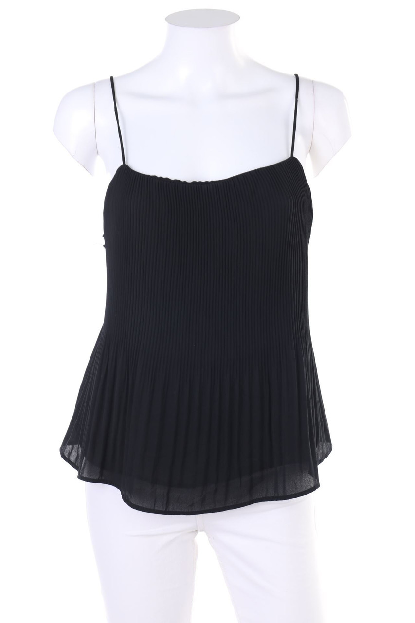 ZARA - Plissee-Blusentop mit Spitze - S