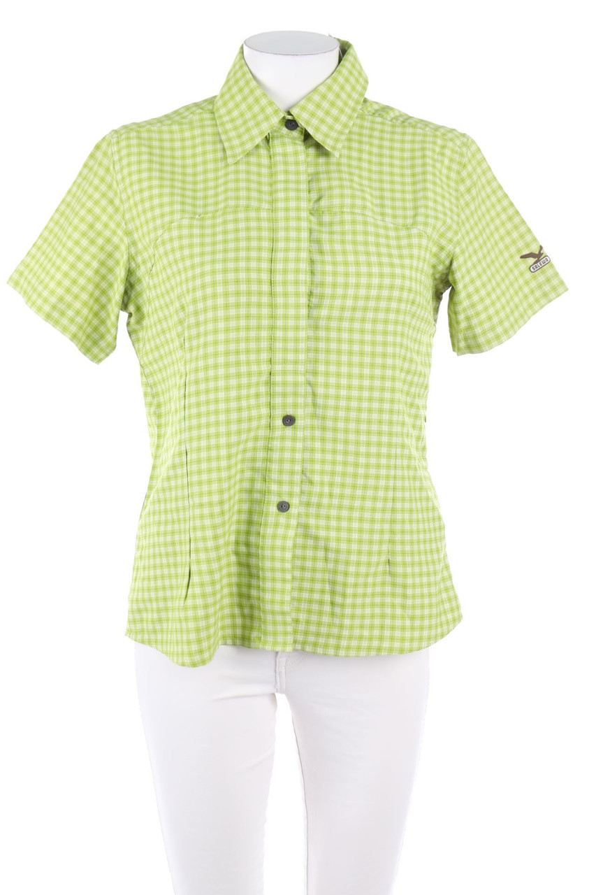 SALEWA - Karo-Hemd-Bluse mit kurzem Ärmel - D 40