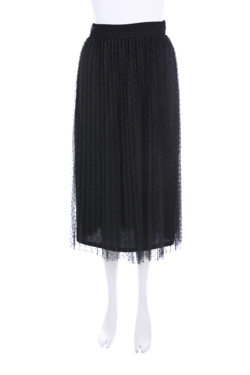 MOHITO - Mesh-Midi-Plissé-Rock mit Punkten - D 32