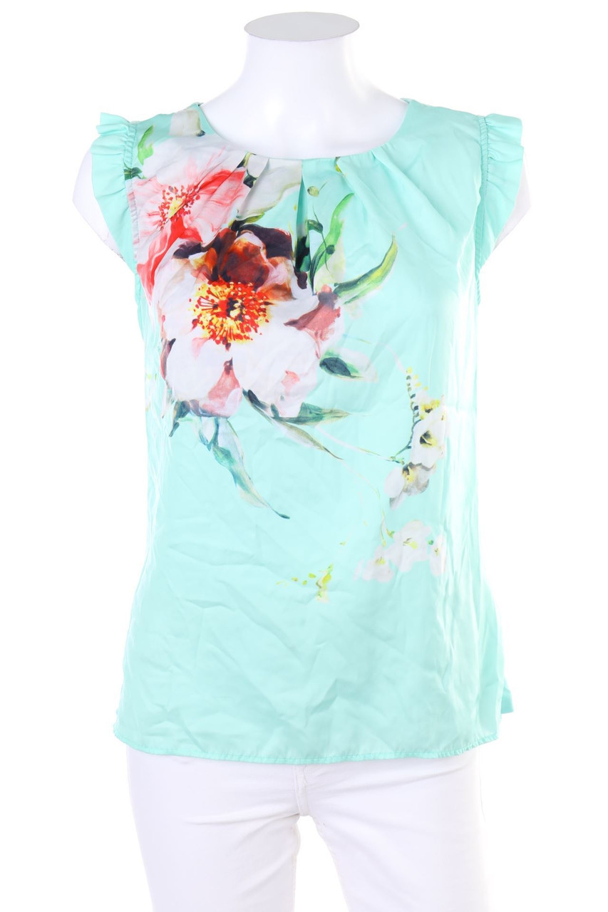 orsay - Blusentop mit Blumen-Print mit Schleife - S