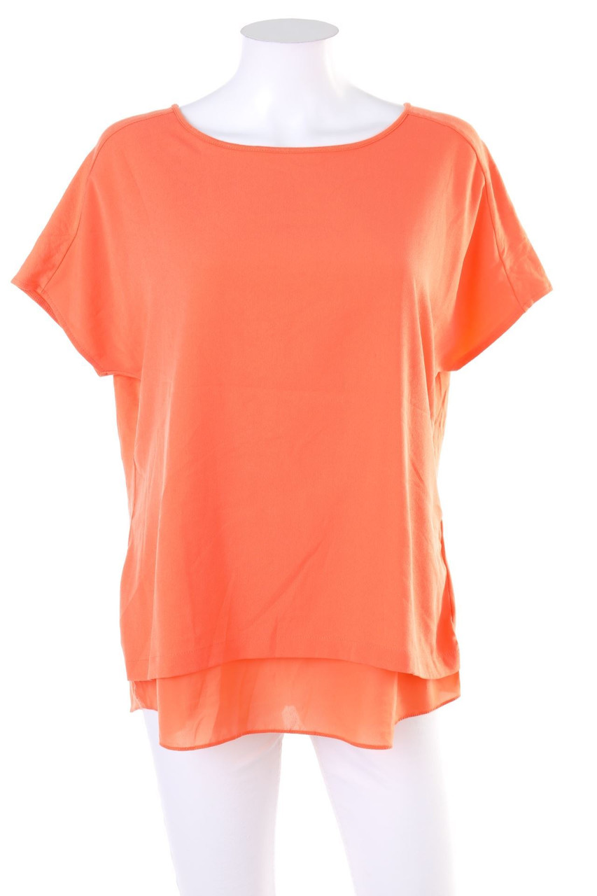 GERRY WEBER - Kurzarm-Bluse im Layer Look - D 46