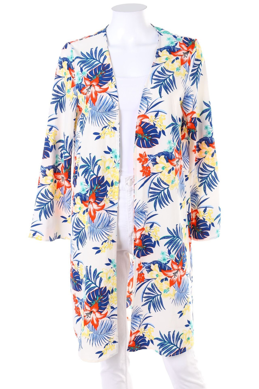 J.POM - Jacke mit Blumen-Print - M