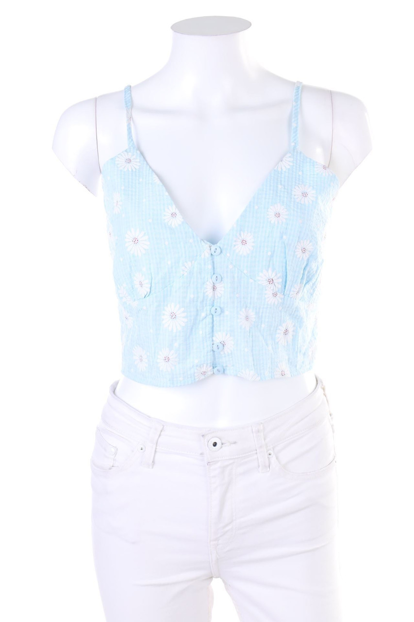 SHEIN - Crop-Top mit Glitzer - S