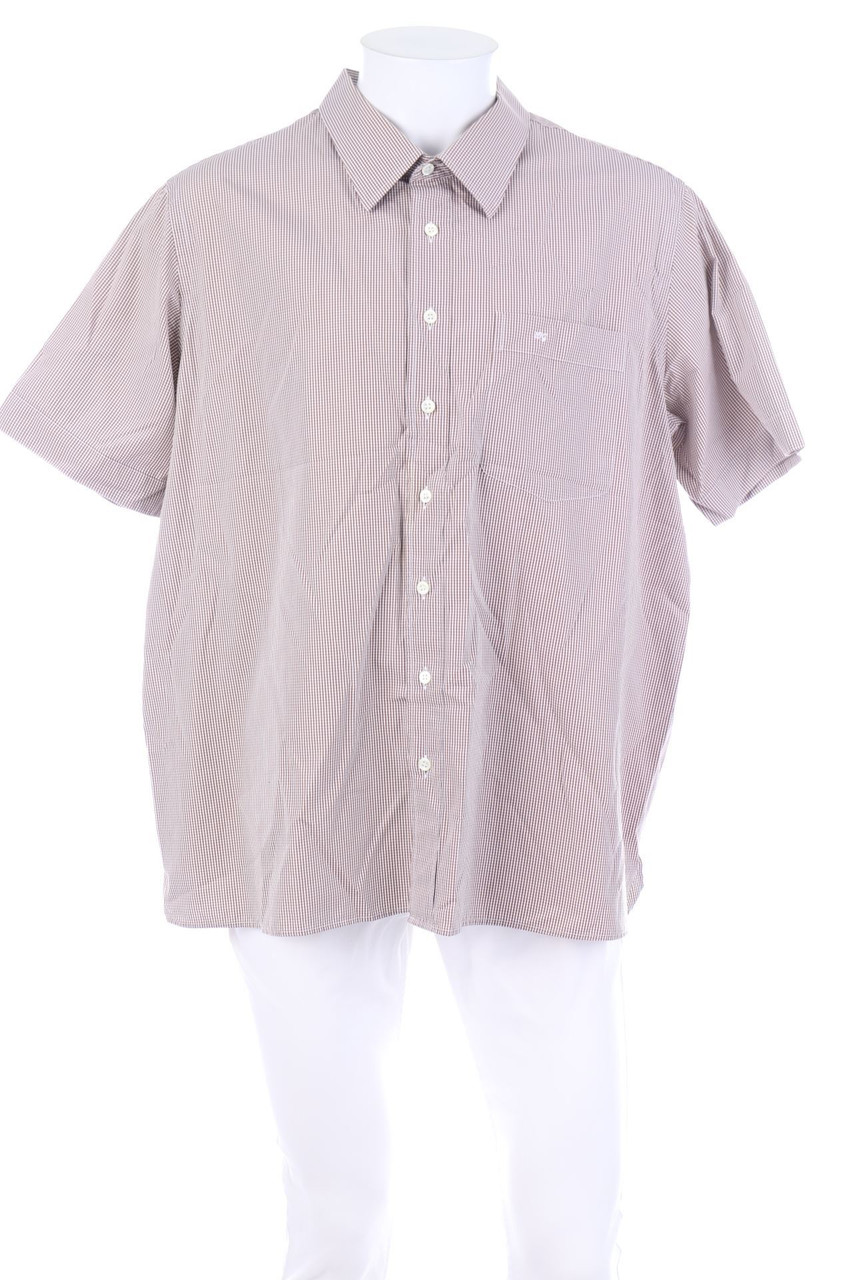 müller maßmanufaktur - Kurzarm-Hemd mit Karo-Muster - 62