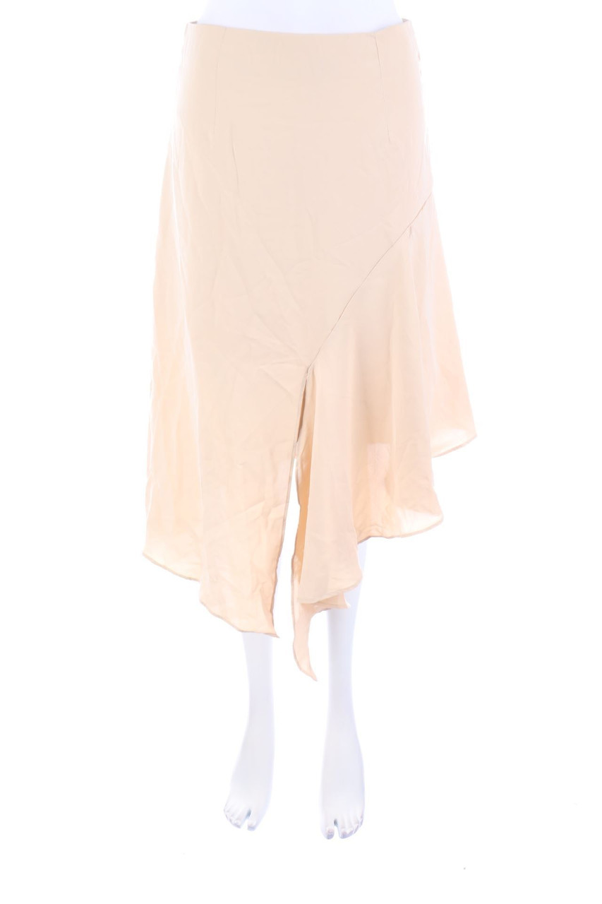 Ohne Label - Midirock mit asymmetrischem Schnitt - L