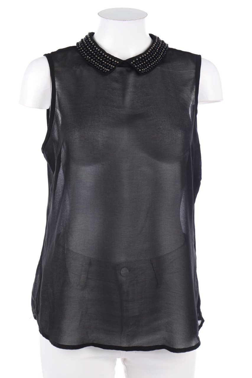 Ohne Label - Blusentop mit Perlen - D 44