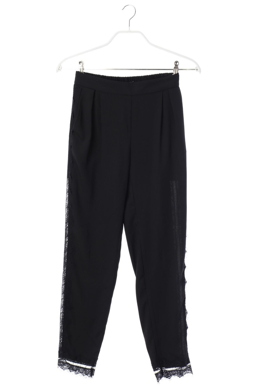 ZARA - Bundfaltenhose mit Spitze - XS