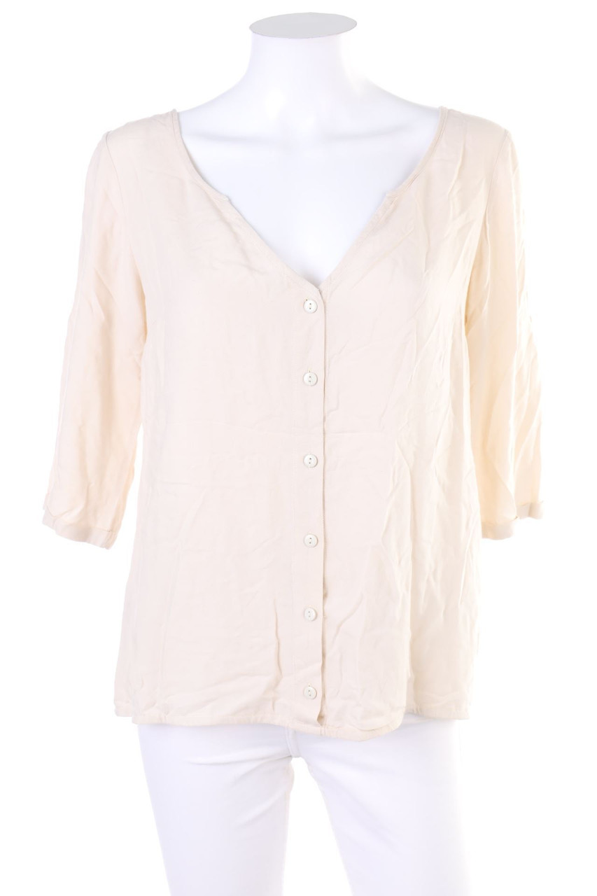 VERO MODA - Bluse mit Krempel-Ärmeln - S