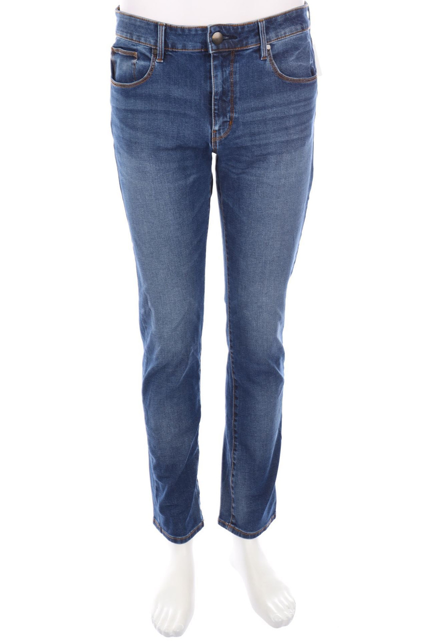 MUJI - Used Look Slim-Jeans mit Stretch - W32